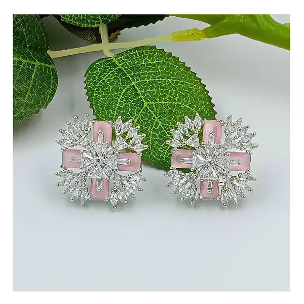 Floral_Design_Pink_&_White_American_Diamond_Stud_for_Women_&_Girls,_Stylish_Fashinable_earring