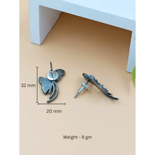Silver_Look_Alike_Butterfly_shape_Oxidized_Stud_for_Women_&_Girls,_Stylish_Earring,_Trendy_Earring