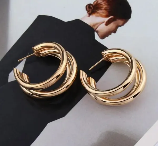 Gold_Plated_Multi-Layer_C_Shape_Hoop_Earrings_|_Stainless_Steel_Layered_Stud_Hoops_for_Women_-_Blackbox_Jewelleries