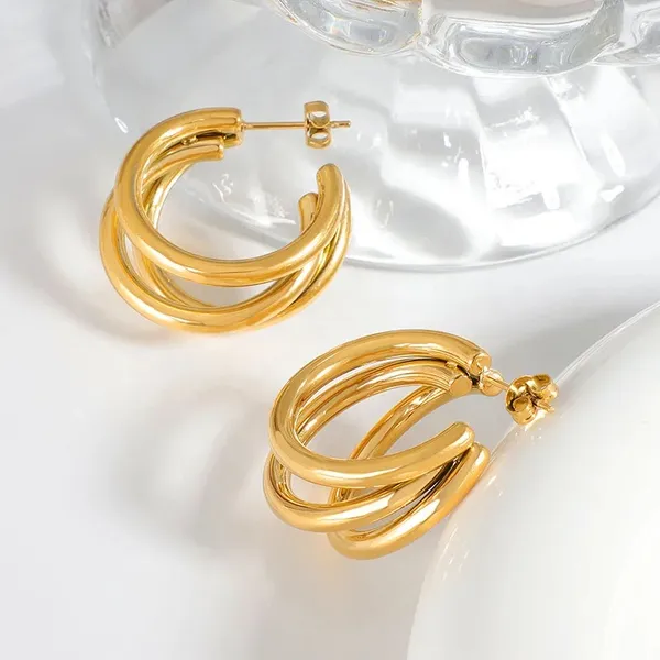 Gold_Plated_Multi-Layer_C_Shape_Hoop_Earrings_|_Stainless_Steel_Layered_Stud_Hoops_for_Women_-_Blackbox_Jewelleries