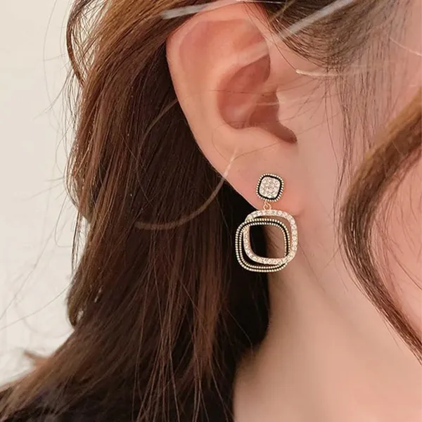 Square_Folded_drop_style_Black_&_Gold_Colour_Korean_Jewellery_Dangler_for_Women_&_Girls,_Stylish_Fashionable_western_Earring