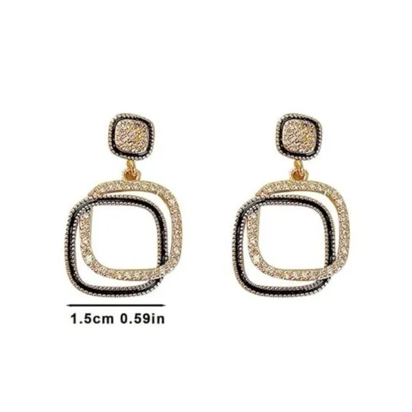 Square_Folded_drop_style_Black_&_Gold_Colour_Korean_Jewellery_Dangler_for_Women_&_Girls,_Stylish_Fashionable_western_Earring