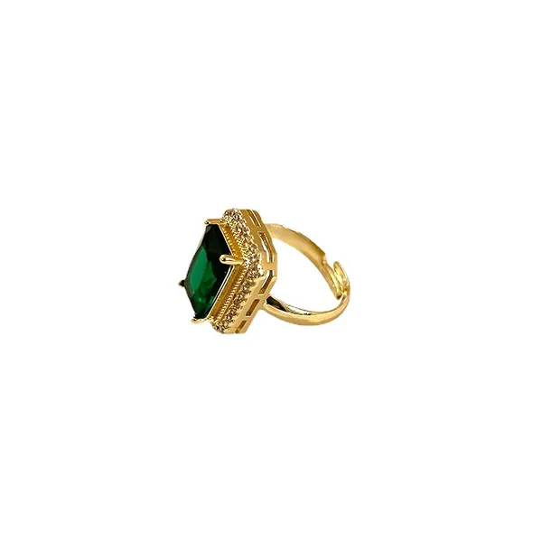 Retro_Green_Emerald_Adjustable_Ring_|_Women_&_Girls_Everyday_Jewelry