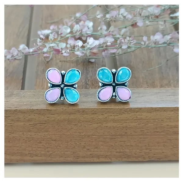 Flower_shape_Pink_&_Sky_Blue_Oxidized_Stud_For_Women_&_Girl_|_Stylish_&_Fashionable_Earing,_Jewellery_for_Women,_Best_Gift_for_Birthday,_Anniversary_&_Wedding