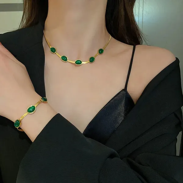 Green_Gold_Plated_Stainless_Steel_Necklace,_Bracelet_&_Earrings_|_Waterproof_&_Anti-Tarnish
