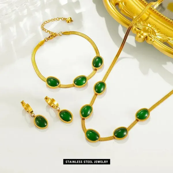 Green_Gold_Plated_Stainless_Steel_Necklace,_Bracelet_&_Earrings_|_Waterproof_&_Anti-Tarnish