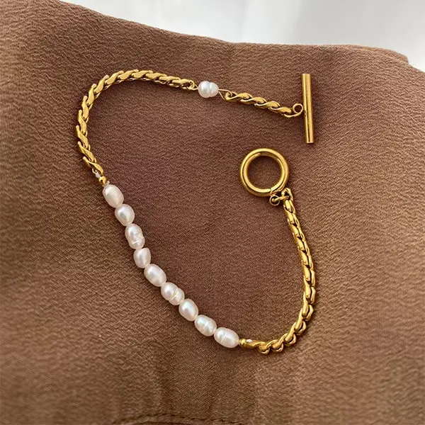 Anti_Tarnish_Buckle_twist_chain_pearl_bracelet_stainless_steel_Bracelet_For_Girls_&_Women