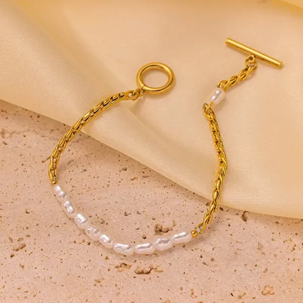 Anti_Tarnish_Buckle_twist_chain_pearl_bracelet_stainless_steel_Bracelet_For_Girls_&_Women