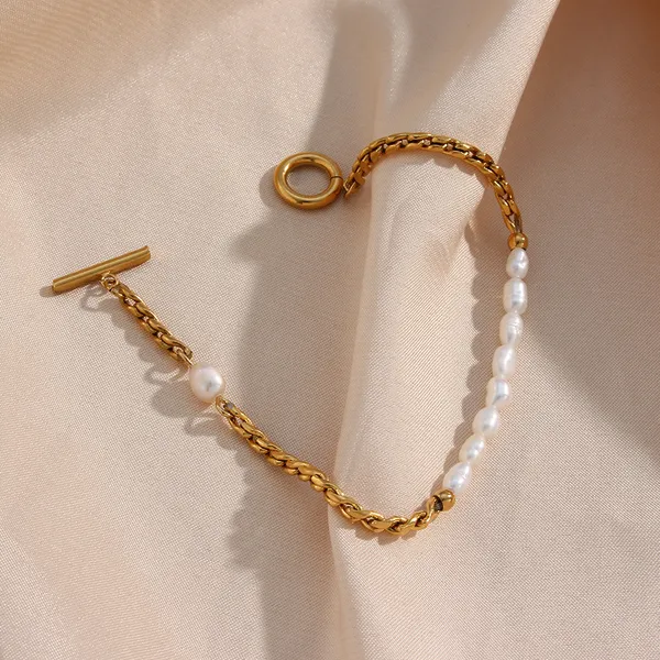 Anti_Tarnish_Buckle_twist_chain_pearl_bracelet_stainless_steel_Bracelet_For_Girls_&_Women