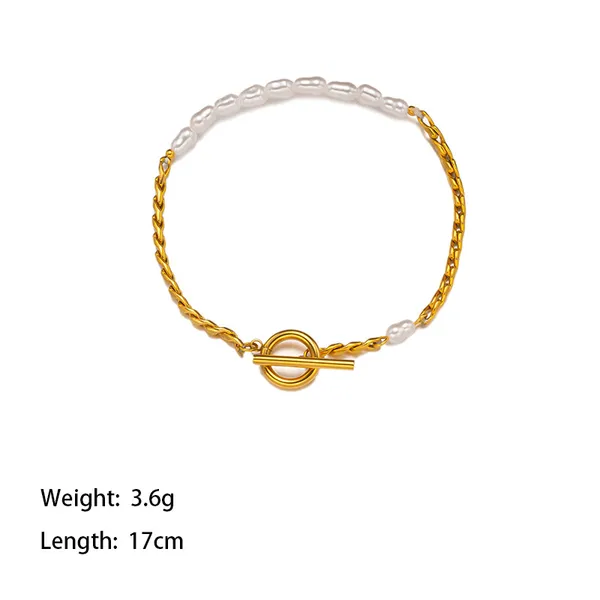 Anti_Tarnish_Buckle_twist_chain_pearl_bracelet_stainless_steel_Bracelet_For_Girls_&_Women