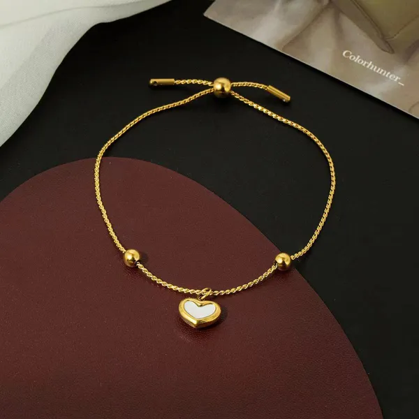 White_Stainless_Steel_Shell_Love_Heart_Jewelry_Sets_Necklace_Bracelet_Earrings_For_Women_&_Girls