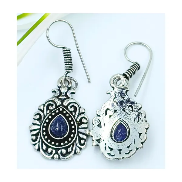 Beautiful_Oxidized_dangler_studded_with_vibrant_Blue_colors_stone_for_Girls_&_Women,_Stylish_Fashionable_trendy_earring