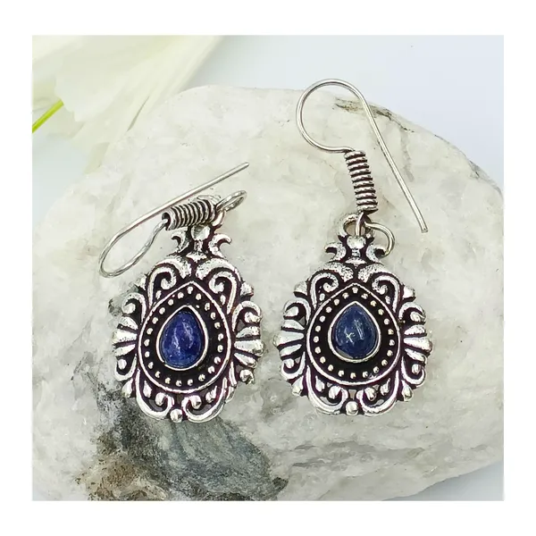 Beautiful_Oxidized_dangler_studded_with_vibrant_Blue_colors_stone_for_Girls_&_Women,_Stylish_Fashionable_trendy_earring