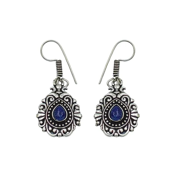Beautiful_Oxidized_dangler_studded_with_vibrant_Blue_colors_stone_for_Girls_&_Women,_Stylish_Fashionable_trendy_earring