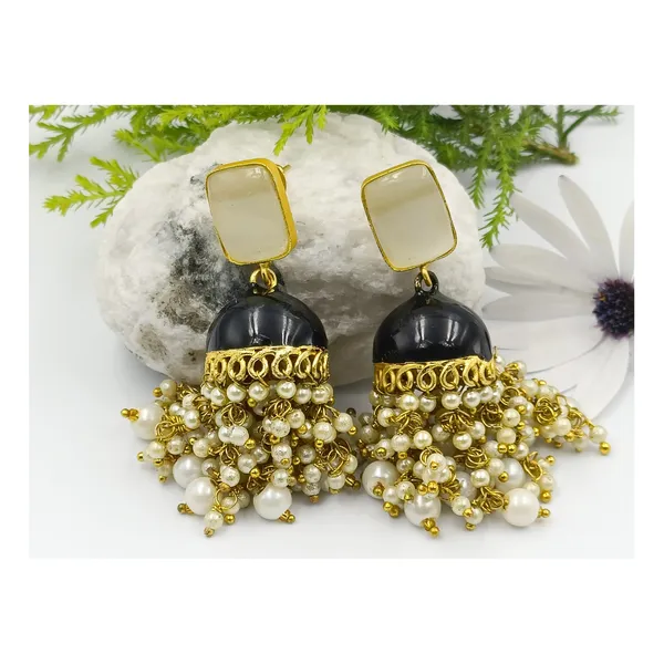 Black_Enamel_Paint_Black_Colour_Meeanakari_Jhumka_For_Girls_&_Women,_Traditional_Jhumka,_Stylish_Fashionable_Jhumka