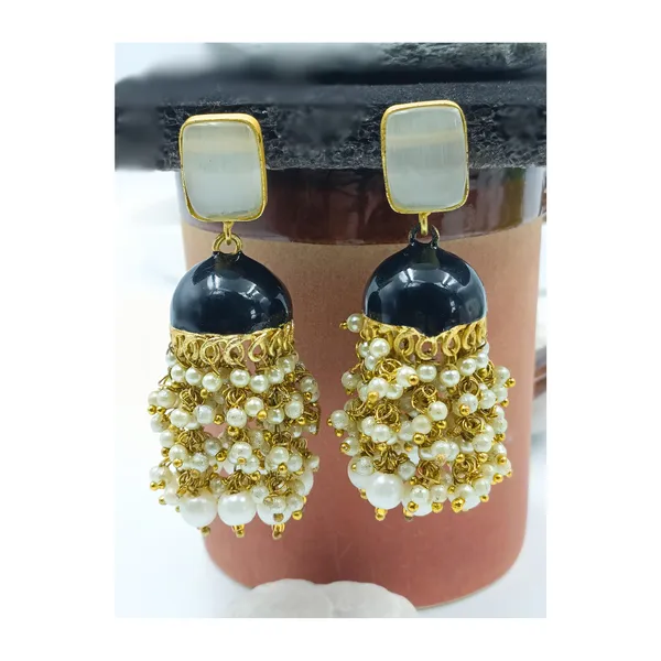Black_Enamel_Paint_Black_Colour_Meeanakari_Jhumka_For_Girls_&_Women,_Traditional_Jhumka,_Stylish_Fashionable_Jhumka