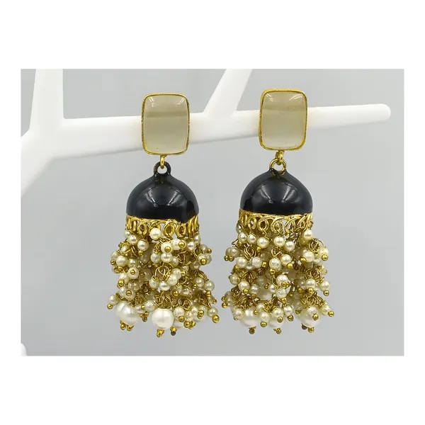 Black_Enamel_Paint_Black_Colour_Meeanakari_Jhumka_For_Girls_&_Women,_Traditional_Jhumka,_Stylish_Fashionable_Jhumka