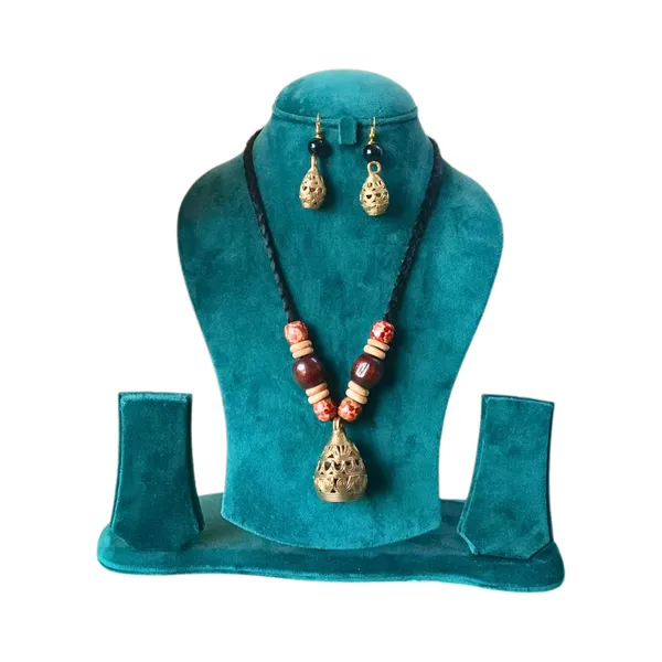 Handmade_Bell_Shape_Dokra_Necklace_Set_for_Women_&_Girls,_Contemporary_stylish_Fashionable_Heritage_Jewellery