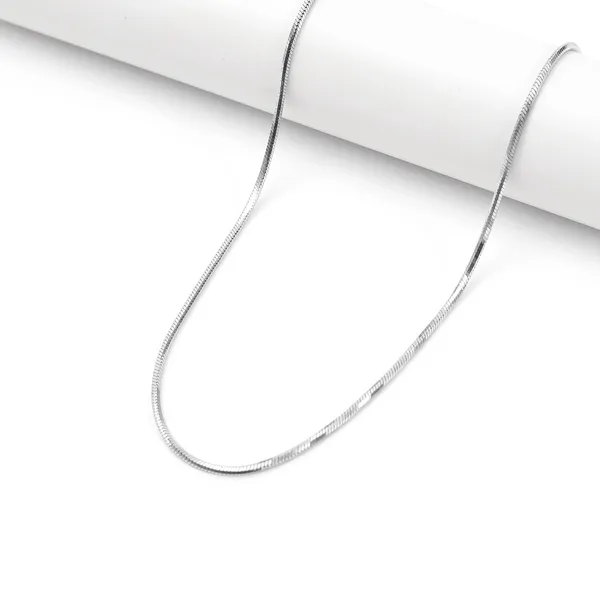 Blackbox_Jewelleries:_Silver_Plated_Stainless_Steel_Round_Snake_Chain_Necklace_|_2mm_|_Daily_&_Office_Wear_|_Gift_for_Her/Him