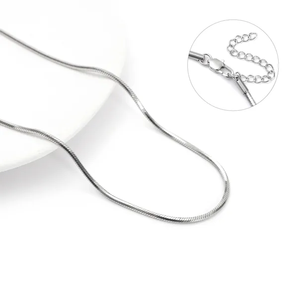 Blackbox_Jewelleries:_Silver_Plated_Stainless_Steel_Round_Snake_Chain_Necklace_|_2mm_|_Daily_&_Office_Wear_|_Gift_for_Her/Him