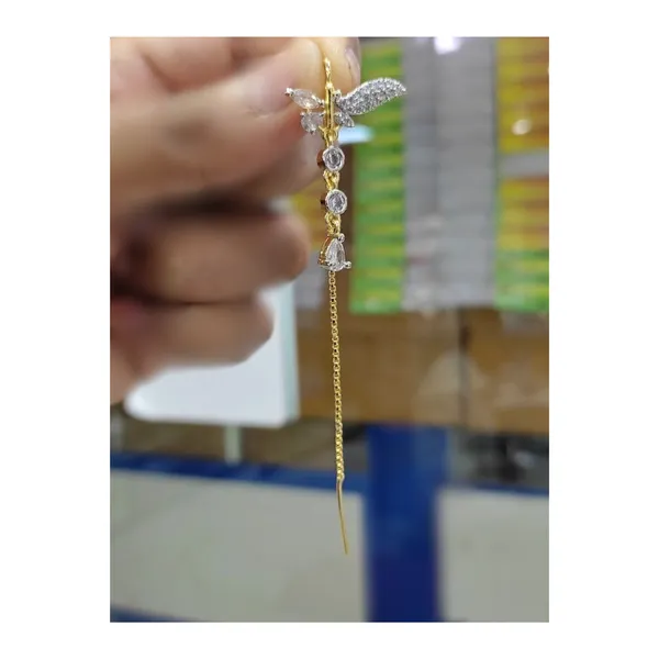 Sui_Dhaga_style_Golden_Color_Traditional_Sui_Dhaga_style_CZ_Dangler_Earring_For_Women_&_Girls,_Stylish_&_Fashionable_Earing