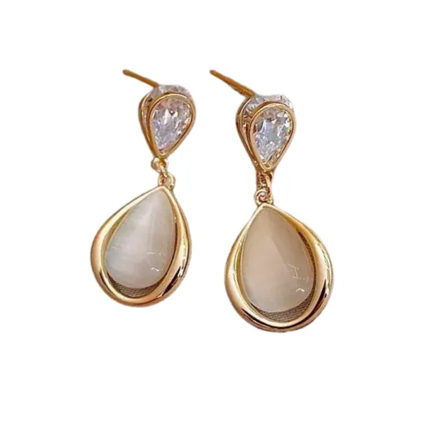 Water_Drop_Opal_Earrings_with_White_Zircon_–_Korean_Jewelry_for_Women_&_Girls