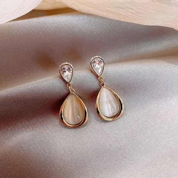 Water_Drop_Opal_Earrings_with_White_Zircon_–_Korean_Jewelry_for_Women_&_Girls