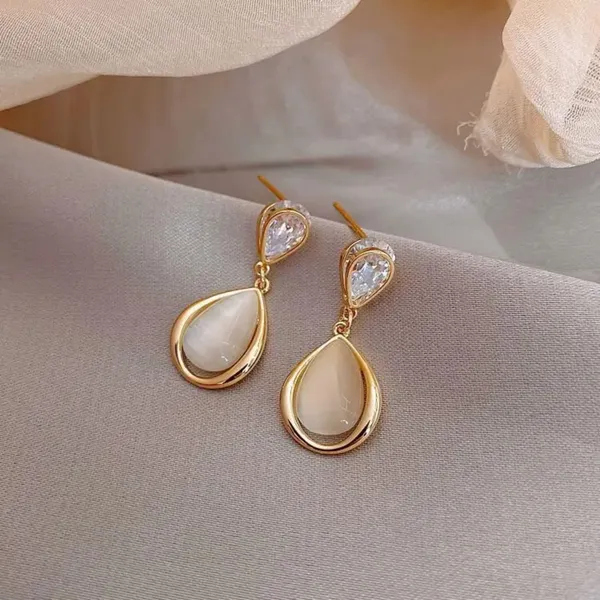 Water_Drop_Opal_Earrings_with_White_Zircon_–_Korean_Jewelry_for_Women_&_Girls