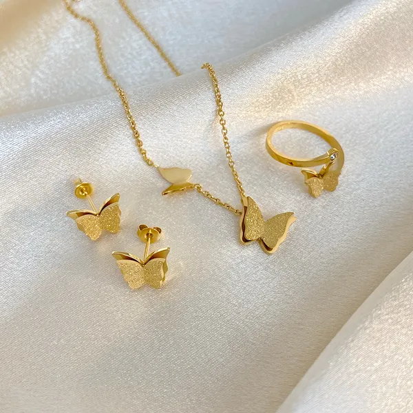 Butterfly_Charms_Stainless_Steel_Necklace_Set_with_Earrings_&_Finger_Rings_for_Women_&_Girls,_Stylish_Fashionable_western_Jewellery