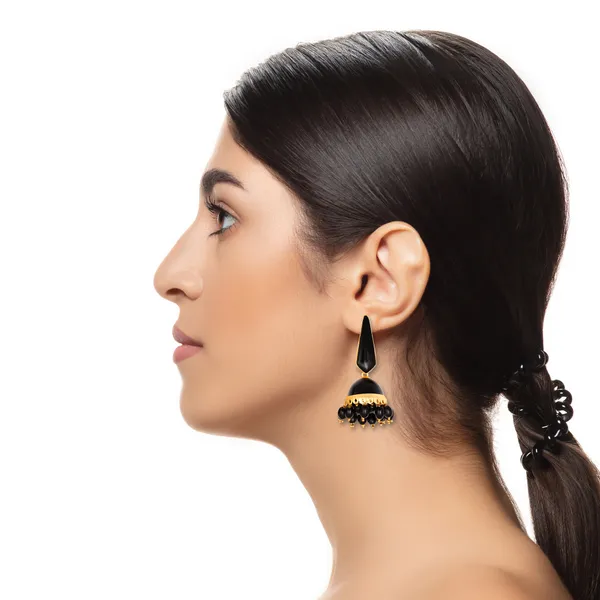 Black_Traditional_Style_Hand_Painted_Black_Enamel_Paint_Jhumka_For_Women_&_Girls