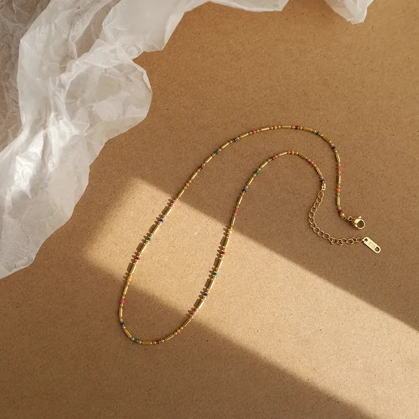 Blackbox_Jewelleries:_Bohemian_Multi-Color_Stainless_Steel_Droplet_Bead_Chain_Necklace_for_Women_|_Tarnish-Free_&_Vibrant