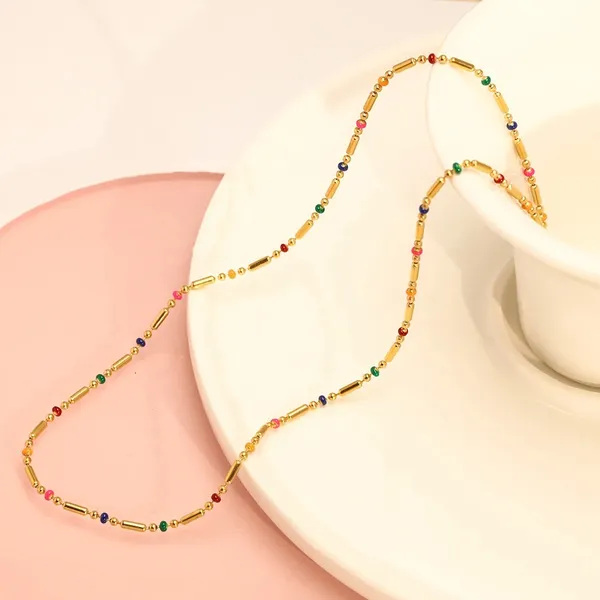 Blackbox_Jewelleries:_Bohemian_Multi-Color_Stainless_Steel_Droplet_Bead_Chain_Necklace_for_Women_|_Tarnish-Free_&_Vibrant
