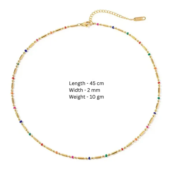 Blackbox_Jewelleries:_Bohemian_Multi-Color_Stainless_Steel_Droplet_Bead_Chain_Necklace_for_Women_|_Tarnish-Free_&_Vibrant