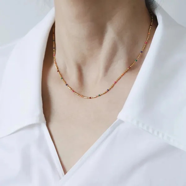 Blackbox_Jewelleries:_Bohemian_Multi-Color_Stainless_Steel_Droplet_Bead_Chain_Necklace_for_Women_|_Tarnish-Free_&_Vibrant