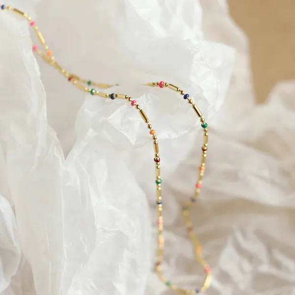 Blackbox_Jewelleries:_Bohemian_Multi-Color_Stainless_Steel_Droplet_Bead_Chain_Necklace_for_Women_|_Tarnish-Free_&_Vibrant