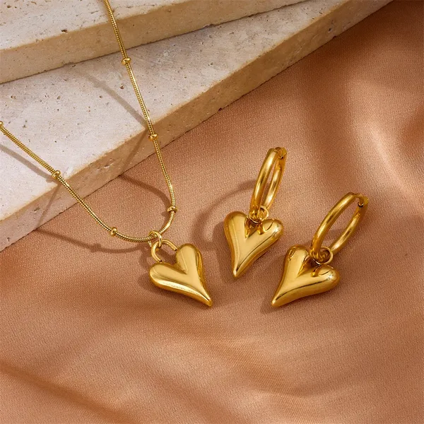 Stainless_Steel_3D_Puffy_Heart_Necklace_&_Hoop_Earrings_Set_|_Anti-Tarnish_Gold-Plated_Pendant_Chain_Set_-_Blackbox_Jewelleries