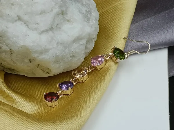 Dazzling_multiculour_circular_shape_long_drop_earrings_for_Women_&_Girls,_Stylish_Trendy_western_earring