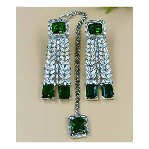 Green_&_White_AD_Stone_Premium_Quality_Designer_wedding_Necklace_Set_for_Women_&_Girls