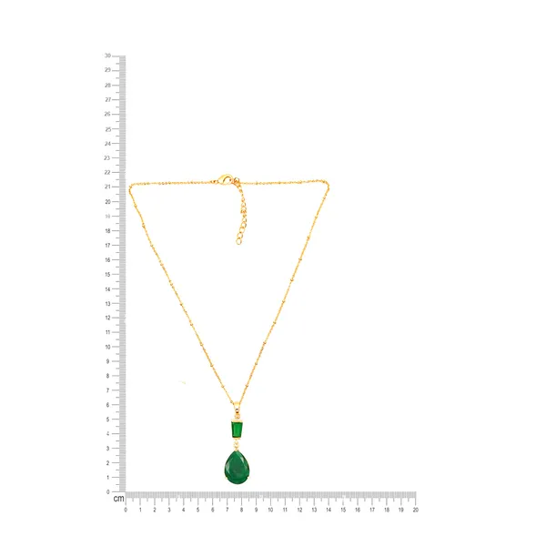Green_Natural_Stone_Green_Onyx_Fashionable_Pendant_Chain_Set_For_Women_And_Girls