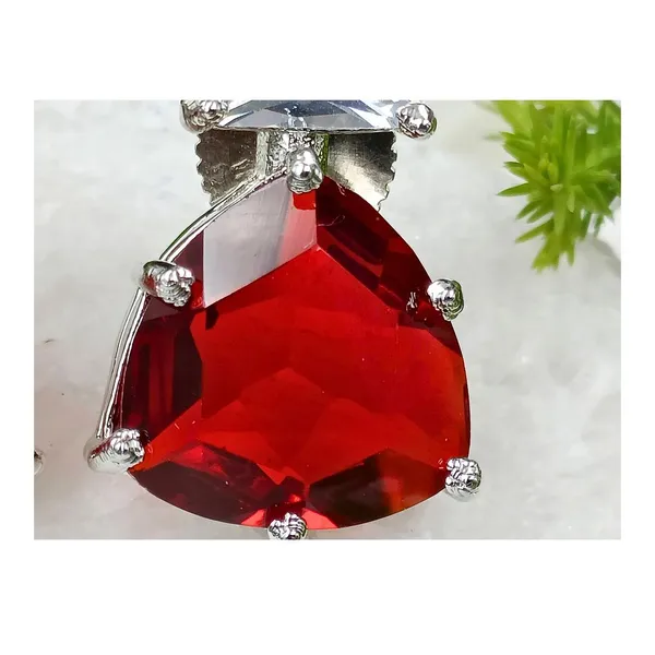 Red_Colour_Fine_Quality_Glass_Stone_Doublets_Stud_with_Silver_Plating_for_Women_&_Girls