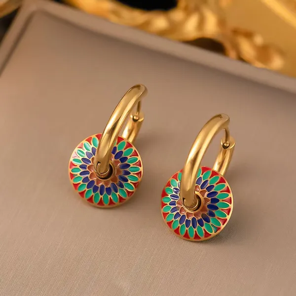 Vintage_Painted_Chrysanthemum_Stainless_Steel_Pendant_Set_–_Stylish_Jewelry_for_Women_&_Girls
