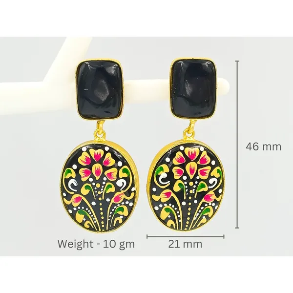 Black_Hand_Painted_Meenakari_Oval_Shape_Dangler_Earring_For_Women_&_Girls,_Rajasthani_Jewellery,_Traditional_Jewellery