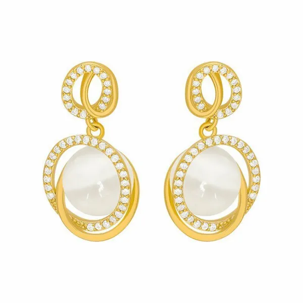 Western_Style_Fashionable_Oval_Moonstone_Cubic_Zirconia_Dangler_for_Women_&_Girls,_Stylish_Fashionable_Korean_Earring