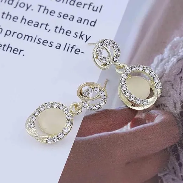 Western_Style_Fashionable_Oval_Moonstone_Cubic_Zirconia_Dangler_for_Women_&_Girls,_Stylish_Fashionable_Korean_Earring