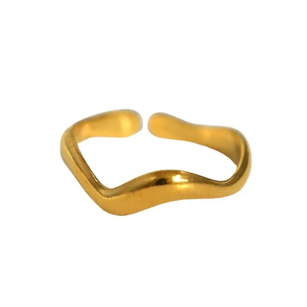 Blackbox_Jewelleries:_Irregular_Wave_Adjustable_Ring_-_Gold_Plated_Stainless_Steel_|_Statement_&_Minimalist_Jewelry_for_Women_&_Girls