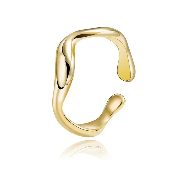 Blackbox_Jewelleries:_Irregular_Wave_Adjustable_Ring_-_Gold_Plated_Stainless_Steel_|_Statement_&_Minimalist_Jewelry_for_Women_&_Girls