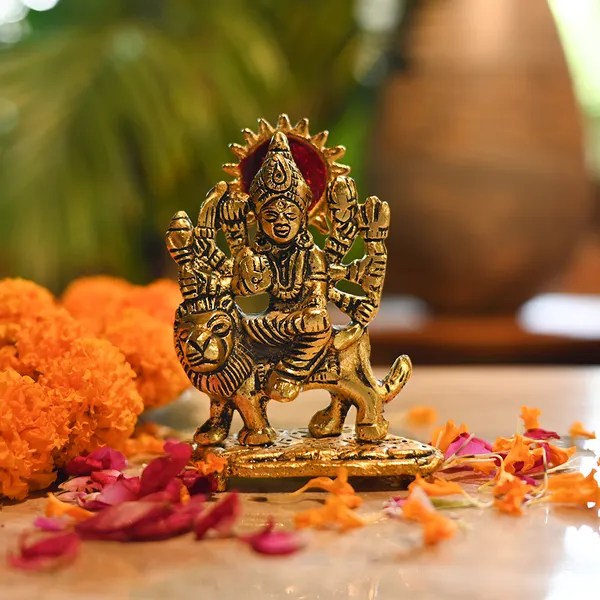 Golden_Aluminium_Sherawali_Maa_|_For_Devotion