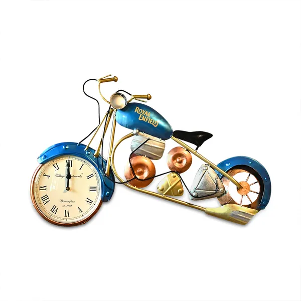 Metal_Bike_With_Clock_|_For_Wall_Decor