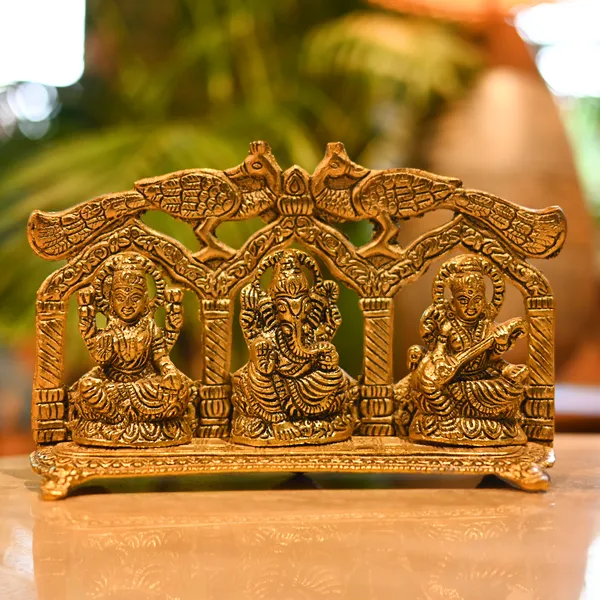 Golden_Aluminium_Double_More_Laxmi,_Ganesh,_Sraswati_|_For_Devotion