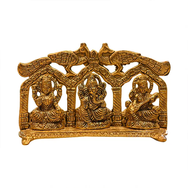 Golden_Aluminium_Double_More_Laxmi,_Ganesh,_Sraswati_|_For_Devotion